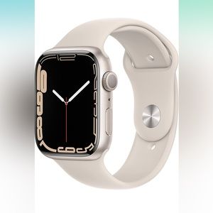 Apple Watch Series 7(GPS) 41mm Starlight Aluminum Case with Starlight Sport Band